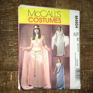 McCalls Sewing Pattern M4954 Costume Cosplay Greek Goddess Cleopatra 6-12 UNCUT